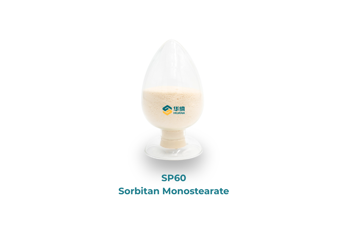 Sorbitan Monostearate (SP60) powder in glass vial